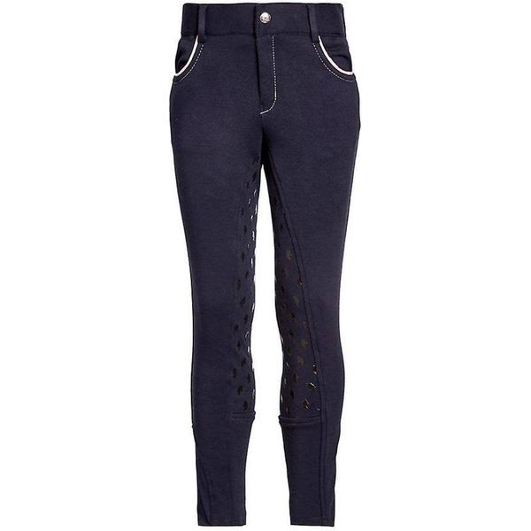 Little Rider - Culotte Per Bambina BZ3621 (140) (Blu Navy/Rosa)-image
