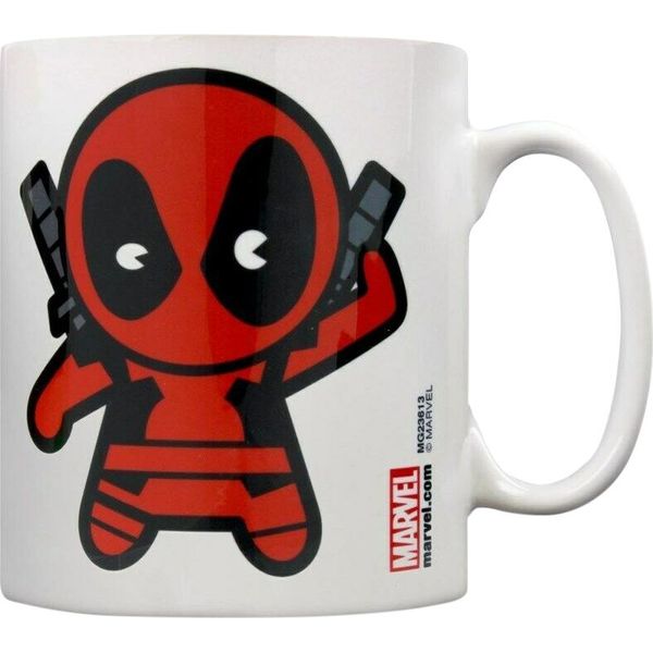 Marvel - Tazza Da Caffè, Kawaii PM1890 (Taglia Unica) (Bianco/Rosso)-image