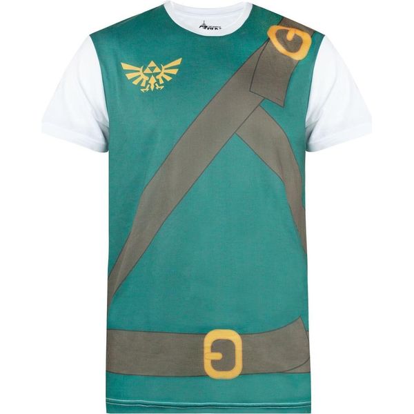 The Legend Of Zelda - Maglietta "Classics"" Da Uomo NS5255 (L) (Bianco/Verde)"-image