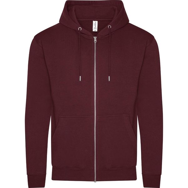 Awdis - Felpa Con Cappuccio, Cotone Organico Per Uomo/Donna Unisex RW8046 (2XL) (Borgogna)-image