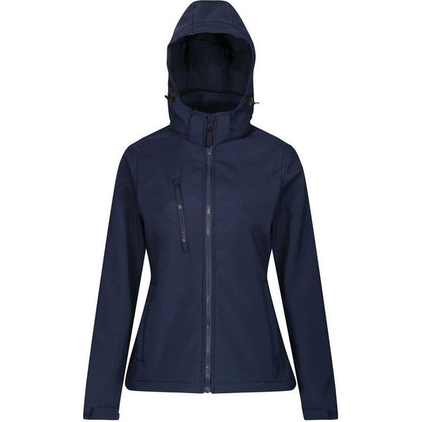 Regatta - Giacca Softshell "Venturer"" Con Cappuccio Da Donna PC4255 (46 It) (Blu Navy)"-image