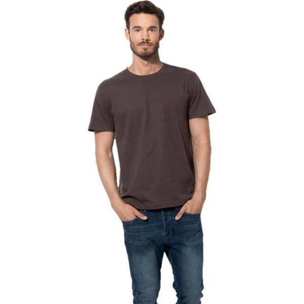 T-Shirt Classica Stedman Da Uomo AB269 (L) (Marrone Cioccolato)-image