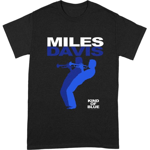 Miles Davis - Maglietta "Kind Of Blue"" Per Uomo/Donna Unisex BI202 (M) (Nero/Blu/Bianco)"-image