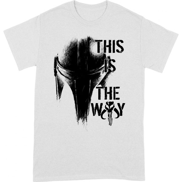 Star Wars: The Mandalorian - Maglietta "This Is The Way"" Per Uomo/Donna Unisex BI285 (S) (Bianco/Nero)"-image