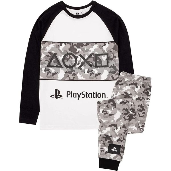 Playstation - Pigiama "Gaming"" Per Ragazzi NS5689 (116) (Nero/Grigio/Bianco)"-image