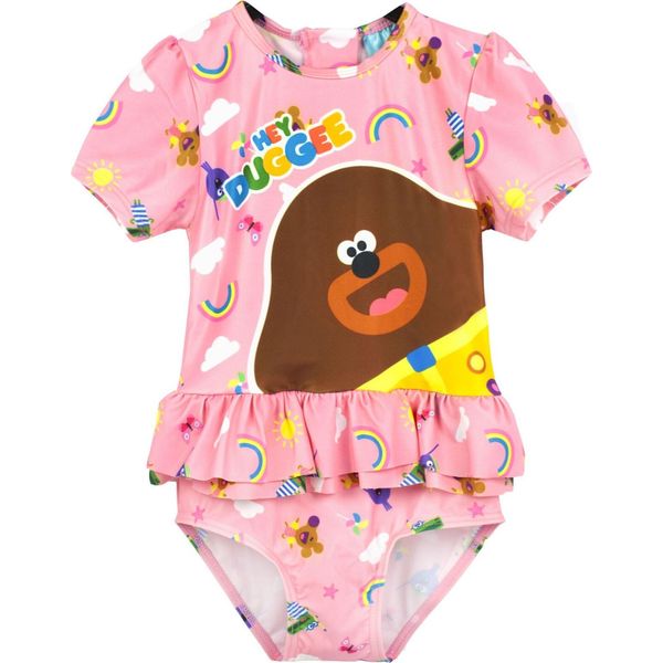 Hey Duggee - Costume Da Bagno Con Volant Per Bambina NS6240 (104) (Rosa)-image