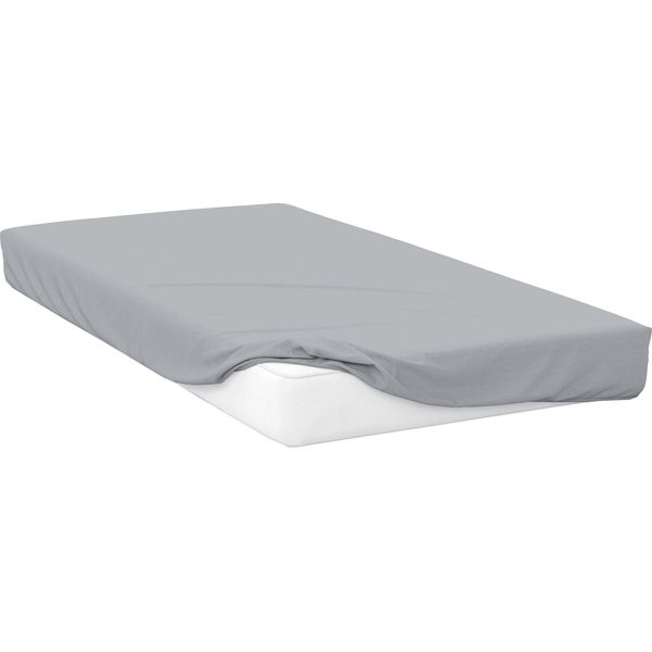 Belledorm - Lenzuolo Teso Extra Profondo, Percalle BM402 (Letto Singolo) (Grigio Nuvola)-image