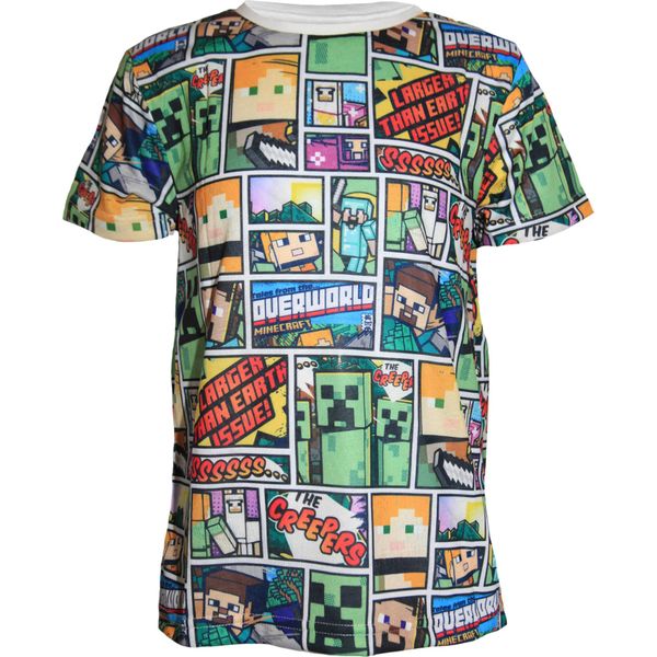 Minecraft - Maglietta "Overworld"" Per Bambini NS6030 (152) (Colorata)"-image