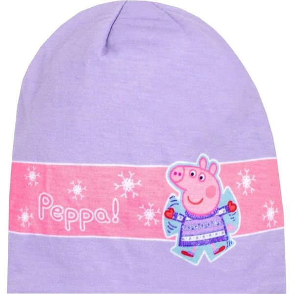 Peppa Pig - Cappello "Woolly"" Per Bambine Inverno NS5705 (54 Cm) (Stampato Viola/Rosa)"-image