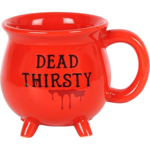 Something Different - Tazza Da Caffè "Dead Thirsty"", Bollitore, Ceramica SD3876 (Taglia Unica) (Rosso/Nero)"-image