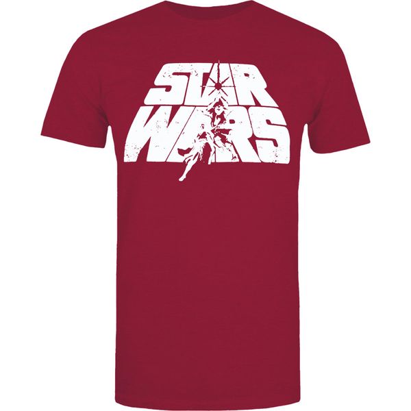 Star Wars - Maglietta Da Uomo TV452 (L) (Borgogna)-image