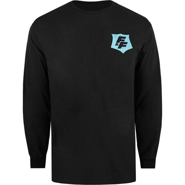Fast & Furious - Maglietta Da Uomo A Maniche Lunghe TV527 (Xl) (Nero)-image
