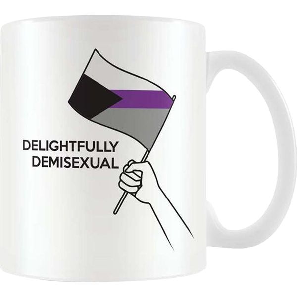 Pyramid International - Tazza Da Caffè "Demisexual"" PM4319 (Taglia Unica) (Bianco/Nero/Viola)"-image