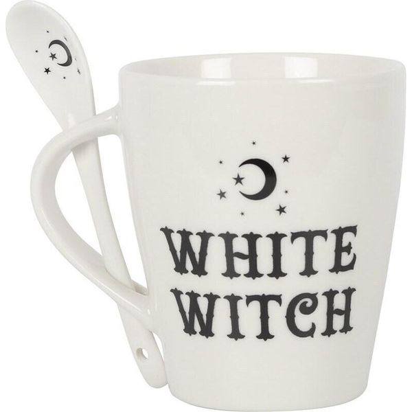 Something Different - Set Di Tazze "White Witch"" In Ceramica SD4039 (Taglia Unica) (Bianco)"-image