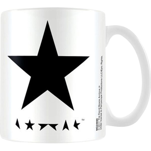 David Bowie - Tazza Da Caffè "Blackstar"" PM2105 (Taglia Unica) (Bianco/Nero)"-image
