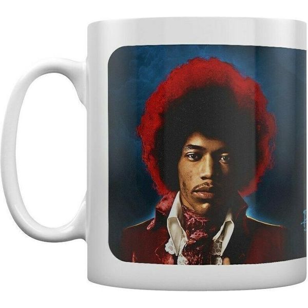 Jimi Hendrix - Tazza Da Caffè "Both Sides Of The Sky"" PM1434 (Taglia Unica) (Rosso/Blu/Bianco)"-image