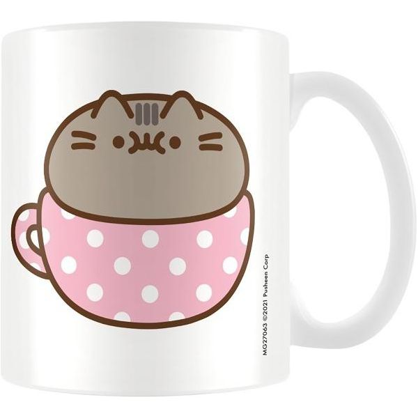 Pusheen - Tazza Da Caffè "Catpusheeno"" PM3764 (Taglia Unica) (Bianco/Rosa/Marrone)"-image