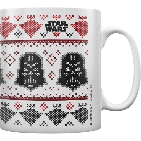Star Wars - Tazza Da Caffè Con Design Natalizio PM1540 (Taglia Unica) (Bianco/Nero/Rosso)-image