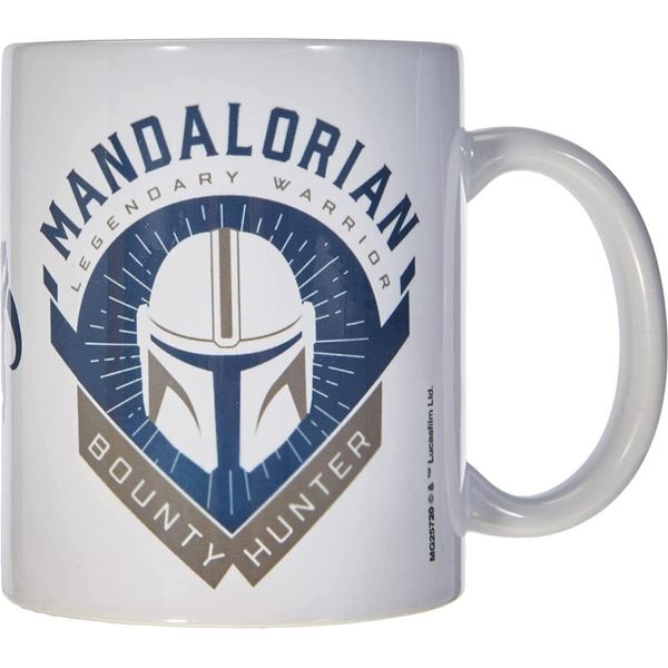 Star Wars: The Mandalorian - Tazza Da Caffè "Bounty Hunter"" PM2880 (Taglia Unica) (Bianco/Blu)"-image