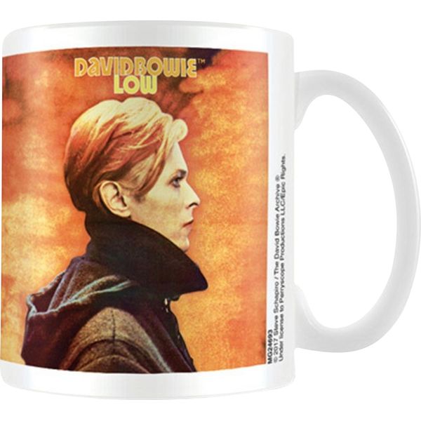 David Bowie - Tazza Da Caffè "Low"" PM2121 (Taglia Unica) (Bianco/Arancione/Nero)"-image