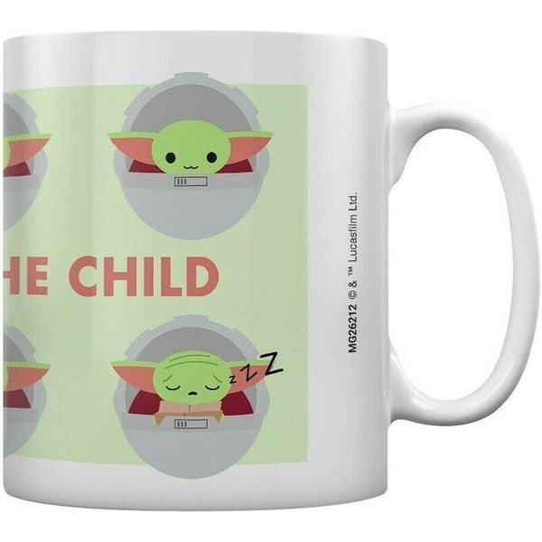 Star Wars: The Mandalorian - Tazza Da Caffè "Espressioni Del Bambino"" PM2903 (Taglia Unica) (Verde Pallido/Grigio/Pesca)"-image