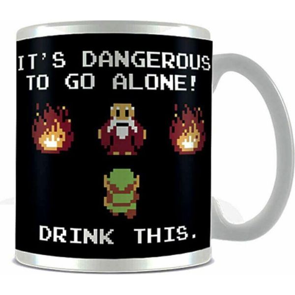 The Legend Of Zelda - Tazza Da Caffè "Drink This"" PM3151 (Taglia Unica) (Nero/Bianco)"-image