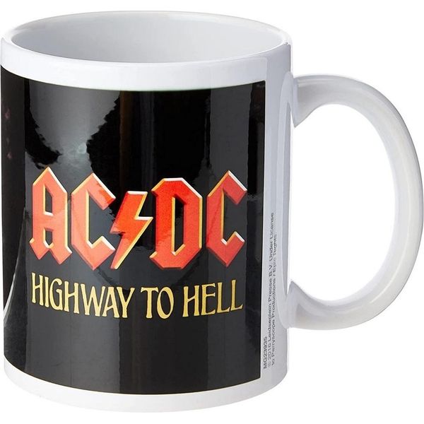 Ac/Dc - Tazza Da Caffè "Highway To Hell"" PM2776 (Taglia Unica) (Bianco/Nero/Rosso)"-image