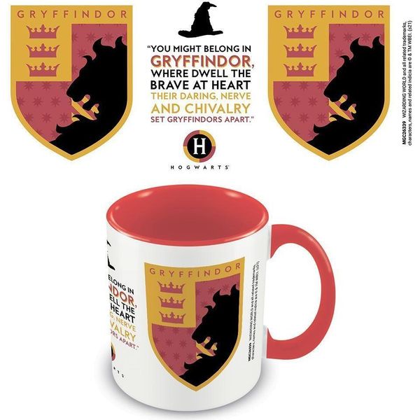 Harry Potter - Tazza Da Caffè "Orgoglio Della Casa Di Grifondoro"" PM2335 (Taglia Unica) (Rosso/Bianco/Giallo)"-image
