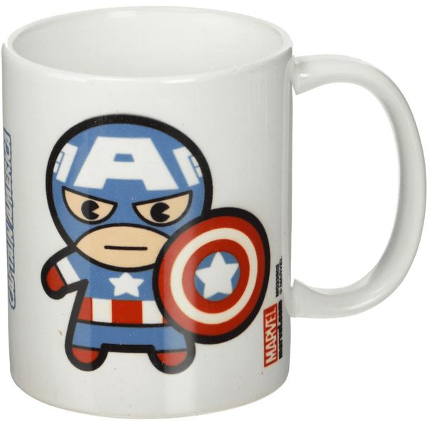 Marvel - Tazza Da Caffè, Kawaii PM2752 (Taglia Unica) (Bianco/Blu/Rosso)-image