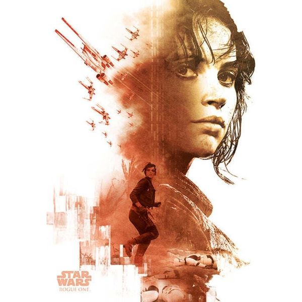 Star Wars: Rogue One - Leinwanddruck PM3313 (60 Cm X 80 Cm) (Rot/Schwarz)-image