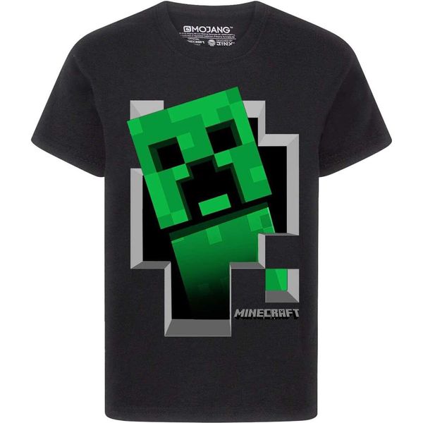 Minecraft - Maglietta "Inside"" Per Ragazzi NS5409 (146-152) (Nero)"-image