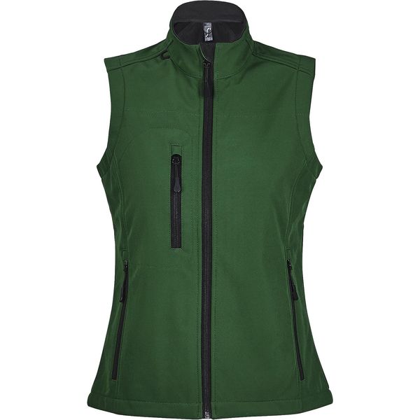 Sols Donna Rally Softshell Bodywarmer / Softshell Waistcoat PC350 (Xlarge) (Verde Bottiglia)-image