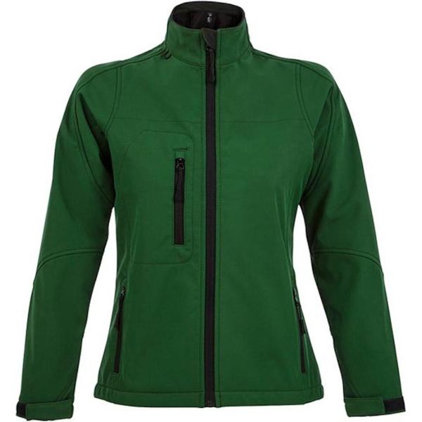 Sols Giacca Softshell Roxy Da Donna, Traspirante, Antivento, Idrorepellente PC348 (Xl) (Verde Bottiglia)-image