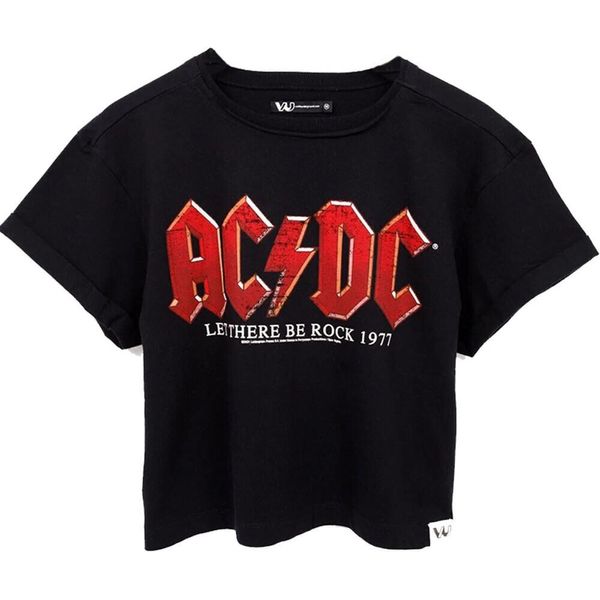 Ac/Dc - Maglietta "Let There Be Rock"" Da Donna NS6834 (Xxl) (Nero)"-image