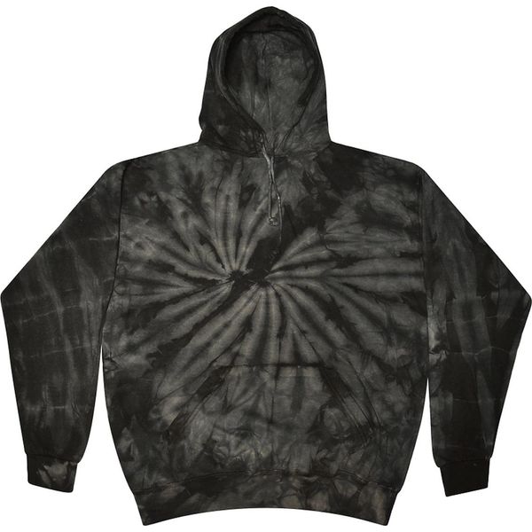 Felpa Con Cappuccio / Pullover Con Cappuccio Unisex Colortone, Look Batik RW4121 (Xl) (Nero/Bianco)-image
