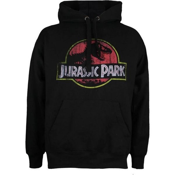 Jurassic Park - Felpa Con Cappuccio Da Uomo TV211 (Xl) (Nero)-image