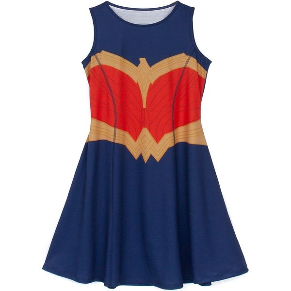 Wonder Woman - Costume Da Bambina NS6349 (158-164) (Blu/Rosso)-image