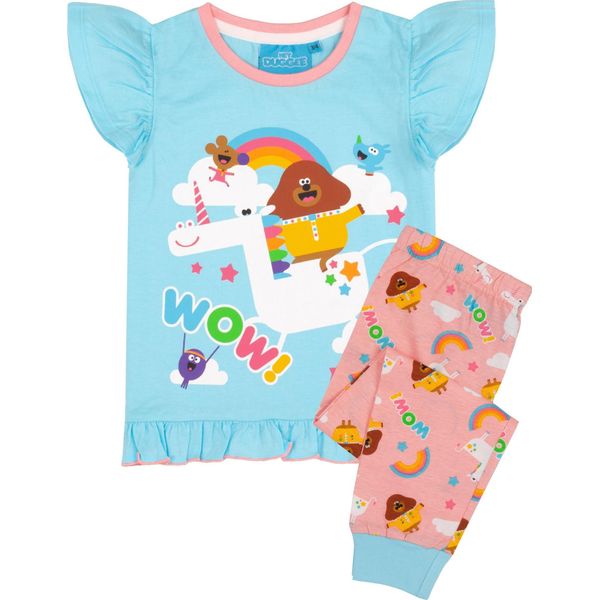 Hey Duggee - "Wow!"" Pigiama Con Pantaloni Lunghi Per Bambina NS6756 (98) (Blu/Rosa/Bianco)"-image