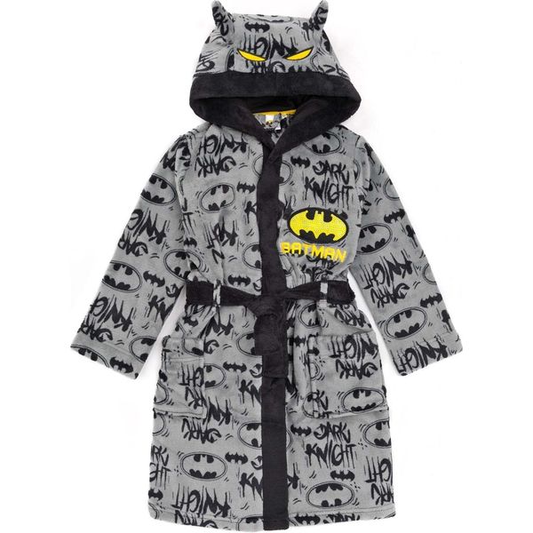 Batman - Vestaglia Per Ragazzi NS6723 (128) (Grigio/Nero/Giallo)-image