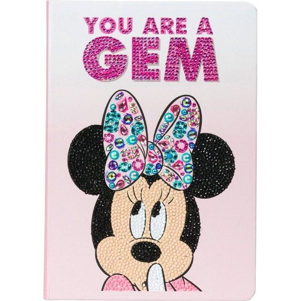Taccuino Con Mosaico Di Cristallo Di Minnie Mouse - Epee Crystal Art, Perfetto Per Creare Note E Opere D'arte Uniche!-image