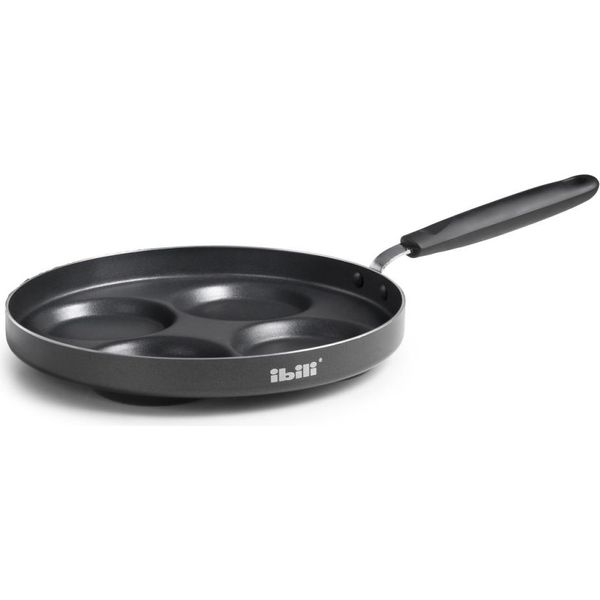 Mini Padella Per Pancake Ibili-Indubasic, Alluminio, 44,5X26X4 Cm, Nero/Argento-image
