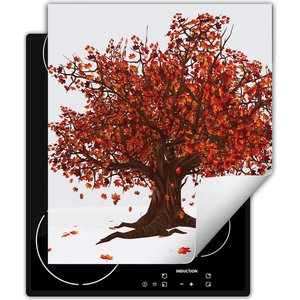 Darhaus Piastra Di Copertura Per Stufe 45X52 Cm Tappetino Antiscivolo Roll-Up, Albero-image