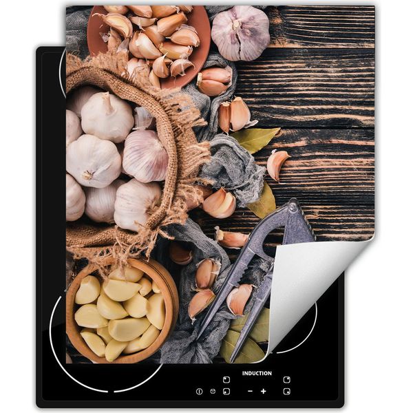 Darhaus Piastra Di Copertura Per Stufe 45X52 Cm Tappetino Antiscivolo Roll-Up, Aglio - Legno-image