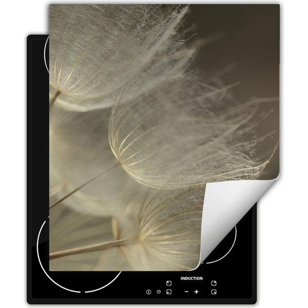 Darhaus Piastra Di Copertura Per Stufa 45X52 Cm Tappetino Antiscivolo Roll-Up, Grigio - Fiori-image