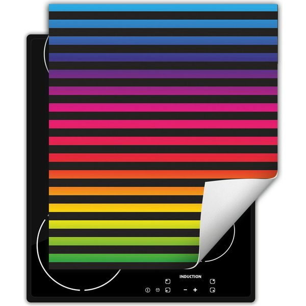 Darhaus Piastra Di Copertura Per Stufe 45X52 Cm Tappetino Antiscivolo Roll-Up, Colorato - Strisce-image