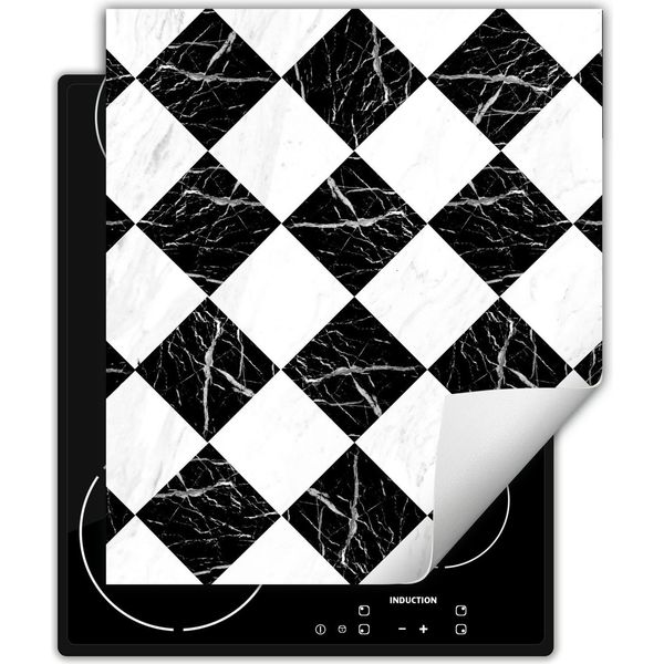 Darhaus Piastra Di Copertura Per Stufa 45X52 Cm Tappetino Antiscivolo Roll-Up, Nero - Mosaico-image