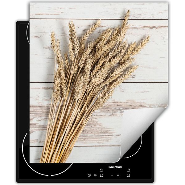 Darhaus Piastra Di Copertura Per Stufa 45X52 Cm Tappetino Antiscivolo Roll-Up, Cereali - Legno-image