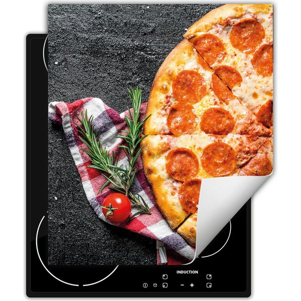Darhaus Piastra Di Copertura Per Fornelli 45X52 Cm Tappetino Antiscivolo Roll-Up, Pizza-image
