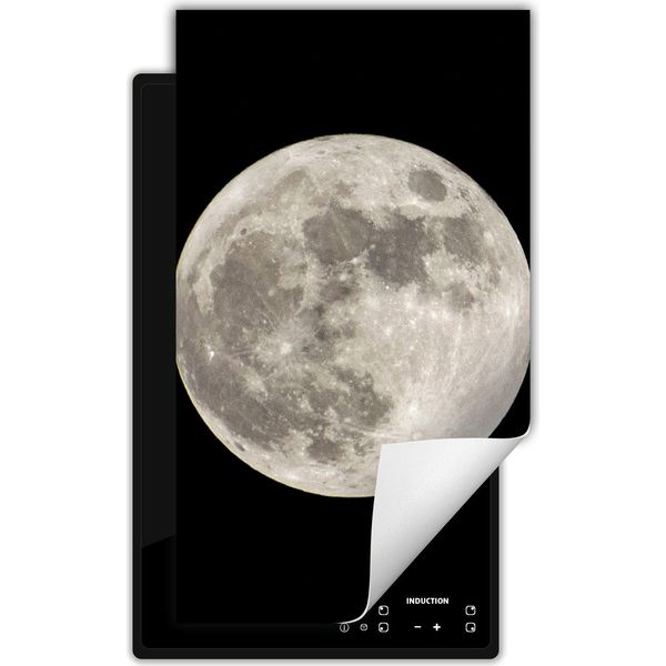 Darhaus Piastra Di Copertura Per Stufa 1 Pezzo 30X52 Cm Tappetino Antiscivolo Roll-Up, Nero - Moon-image