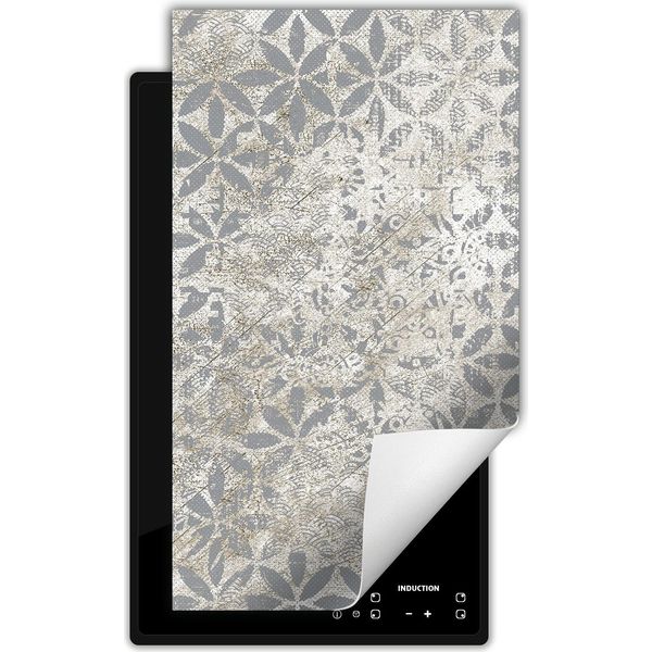 Darhaus Piastra Di Copertura Per Stufa 1 Pezzo 30X52 Cm Tappetino Antiscivolo Roll-Up, Grigio - Mosaico-image